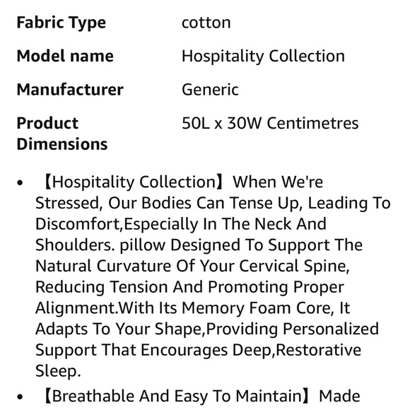 Contoured White Sleep Pillow - Picture 5 of 5